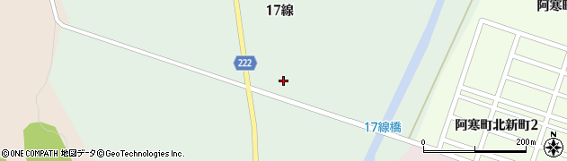 北海道釧路市阿寒町上舌辛１７線21-12周辺の地図