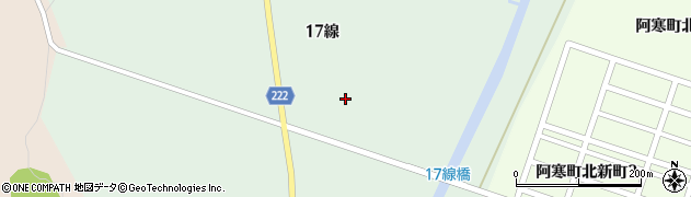 北海道釧路市阿寒町上舌辛１７線21周辺の地図