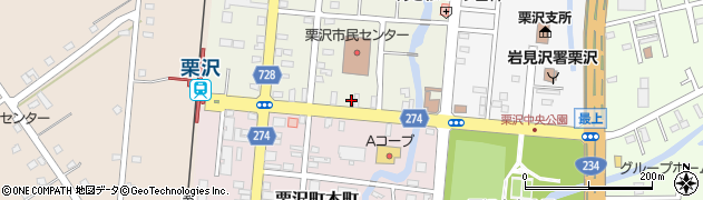 北海道岩見沢市栗沢町北本町128周辺の地図