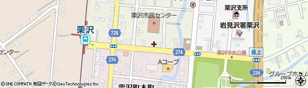 北海道岩見沢市栗沢町北本町124周辺の地図