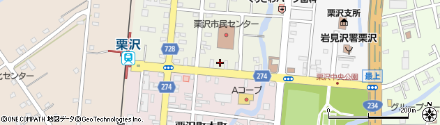 北海道岩見沢市栗沢町北本町129周辺の地図