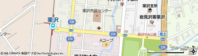 北海道岩見沢市栗沢町北本町123周辺の地図