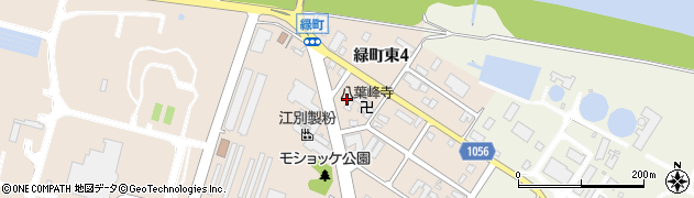 北海道江別市緑町東周辺の地図