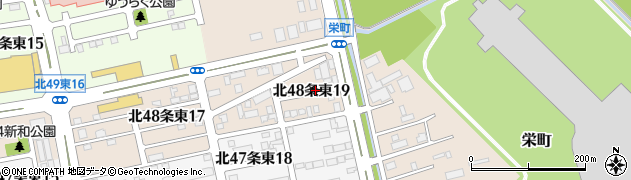北海道札幌市東区北４８条東19丁目周辺の地図
