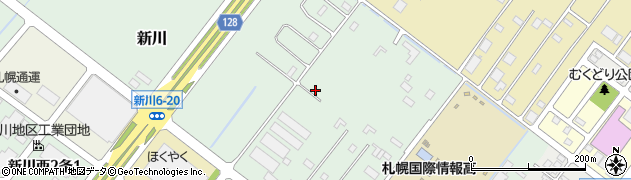 北海道札幌市北区新川周辺の地図