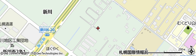 北海道札幌市北区新川周辺の地図