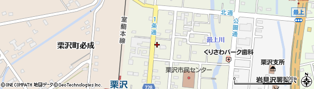 北海道岩見沢市栗沢町北本町75周辺の地図
