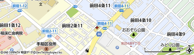 株式会社富士メガネ　手稲前田店周辺の地図