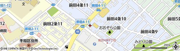 株式会社ビッグ　手稲店周辺の地図