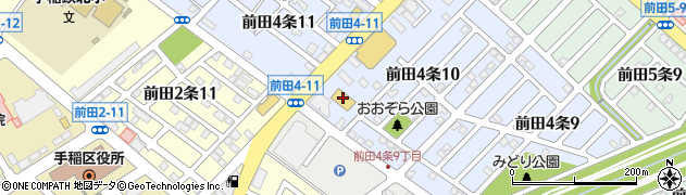 調剤薬局ツルハドラッグ手稲前田店周辺の地図