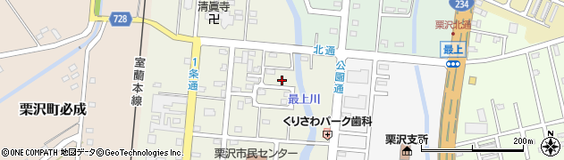 北海道岩見沢市栗沢町北本町163-8周辺の地図