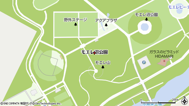 〒007-0011 北海道札幌市東区モエレ沼公園の地図
