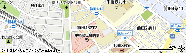 フロンティア薬局　手稲中央店周辺の地図