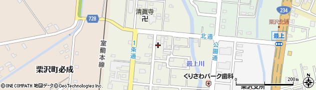北海道岩見沢市栗沢町北本町157周辺の地図