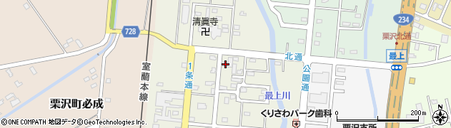北海道岩見沢市栗沢町北本町158周辺の地図