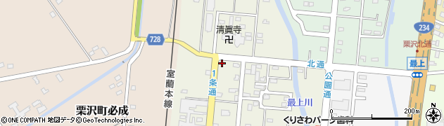 北海道岩見沢市栗沢町北本町86周辺の地図