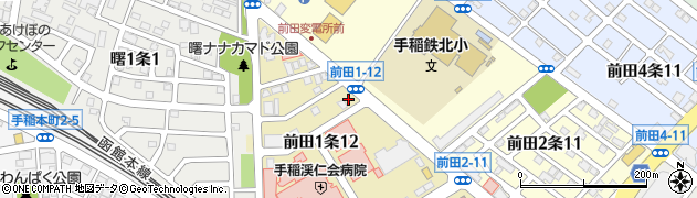 岩崎電子補聴器センター　手稲店周辺の地図