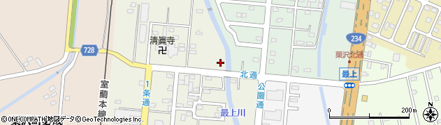 北海道岩見沢市栗沢町北本町180周辺の地図
