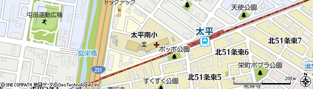 札幌市立太平南小学校周辺の地図