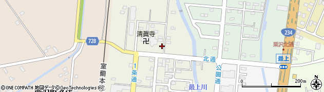北海道岩見沢市栗沢町北本町190周辺の地図