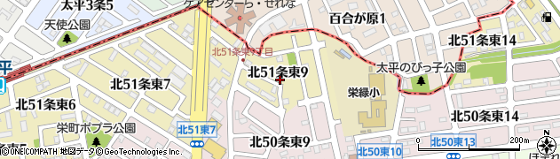 栄町はぎ公園周辺の地図