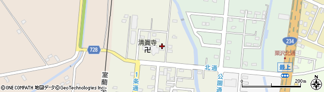 北海道岩見沢市栗沢町北本町191周辺の地図