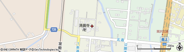 北海道岩見沢市栗沢町北本町周辺の地図