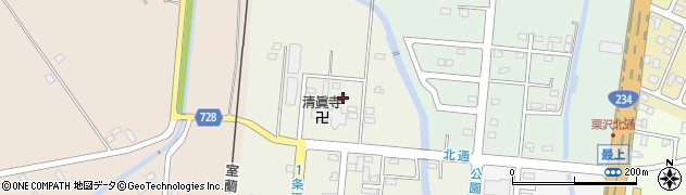 北海道岩見沢市栗沢町北本町204周辺の地図