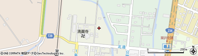 北海道岩見沢市栗沢町北本町206周辺の地図