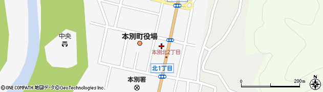 北海道新聞　根布販売所周辺の地図