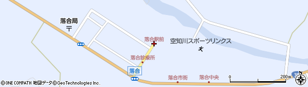 落合駅前周辺の地図