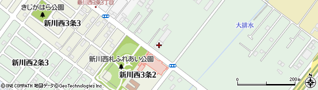 北海道札幌市北区新川745周辺の地図