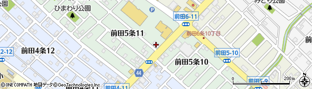 北門信用金庫手稲前田支店周辺の地図
