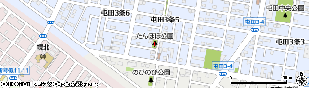 屯田たんぽぽ公園周辺の地図