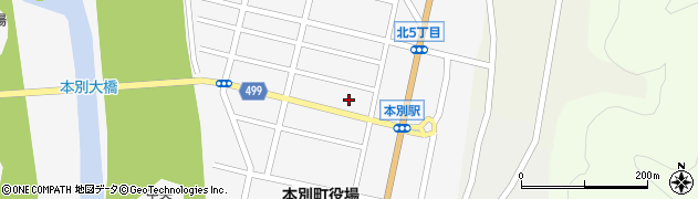 帯広ヤクルト販売株式会社本別センター周辺の地図