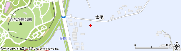 北海道札幌市北区篠路町太平周辺の地図
