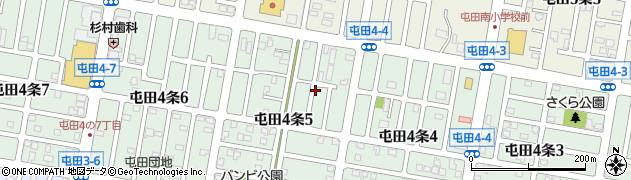 屯田中央ひまわり公園周辺の地図