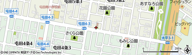屯田ひよこ公園周辺の地図