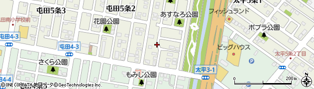屯田ありんこ公園周辺の地図