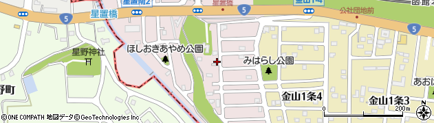 北海道札幌市手稲区星置南周辺の地図