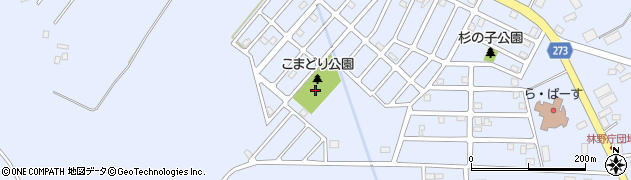 上篠路こまどり公園周辺の地図