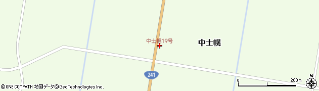 中士幌19号周辺の地図