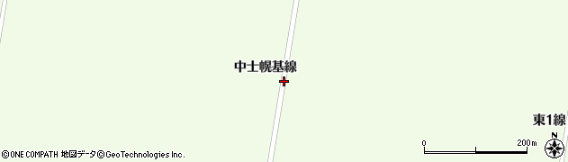 北海道士幌町（河東郡）中士幌（基線）周辺の地図