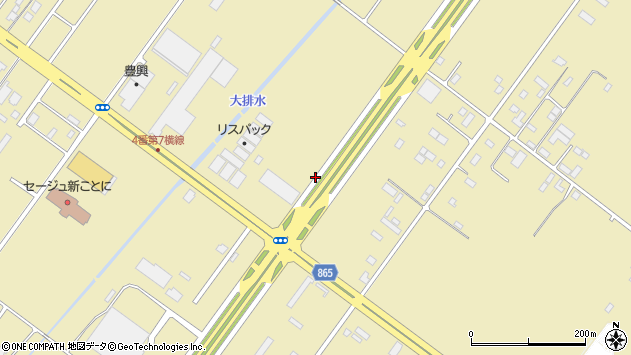 〒001-0915 北海道札幌市北区新琴似町の地図