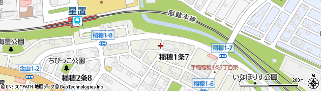 北海道札幌市手稲区稲穂１条7丁目周辺の地図