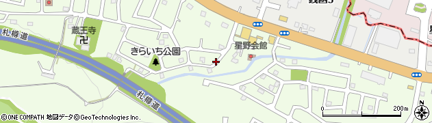 北海道小樽市星野町周辺の地図