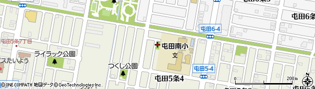 屯田二番通中央ひまわり公園周辺の地図