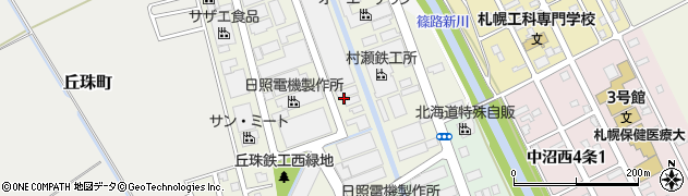 北海道札幌市東区北丘珠５条周辺の地図