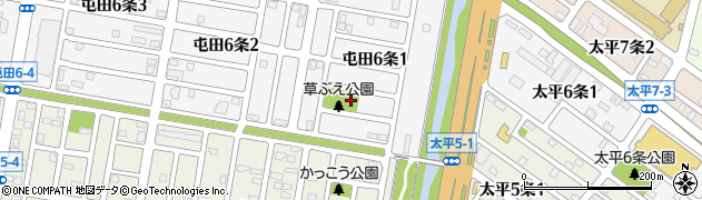 屯田草ぶえ公園周辺の地図