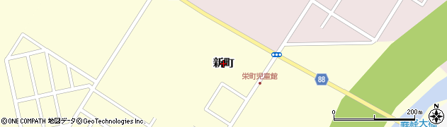 北海道本別町（中川郡）新町周辺の地図